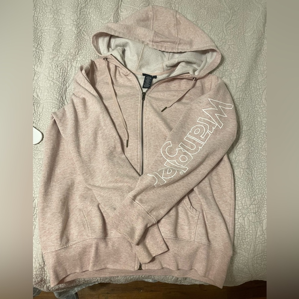 Wrangler Retro Light Pink Zip-Up Hoodie